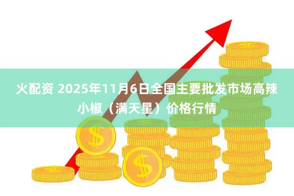 火配资 2025年11月6日全国主要批发市场高辣小椒（满天星）价格行情
