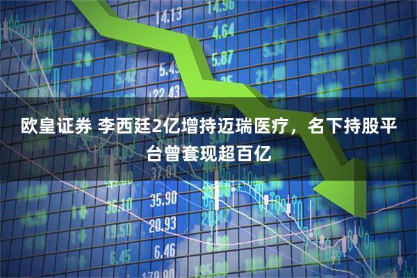 欧皇证券 李西廷2亿增持迈瑞医疗,名下持股平台曾套现超百亿