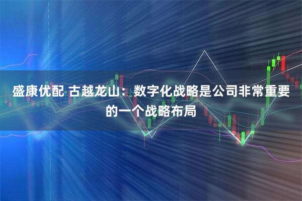 盛康优配 古越龙山：数字化战略是公司非常重要的一个战略布局